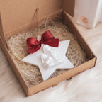 Caixa Feliz Natal com Estrela Presépio