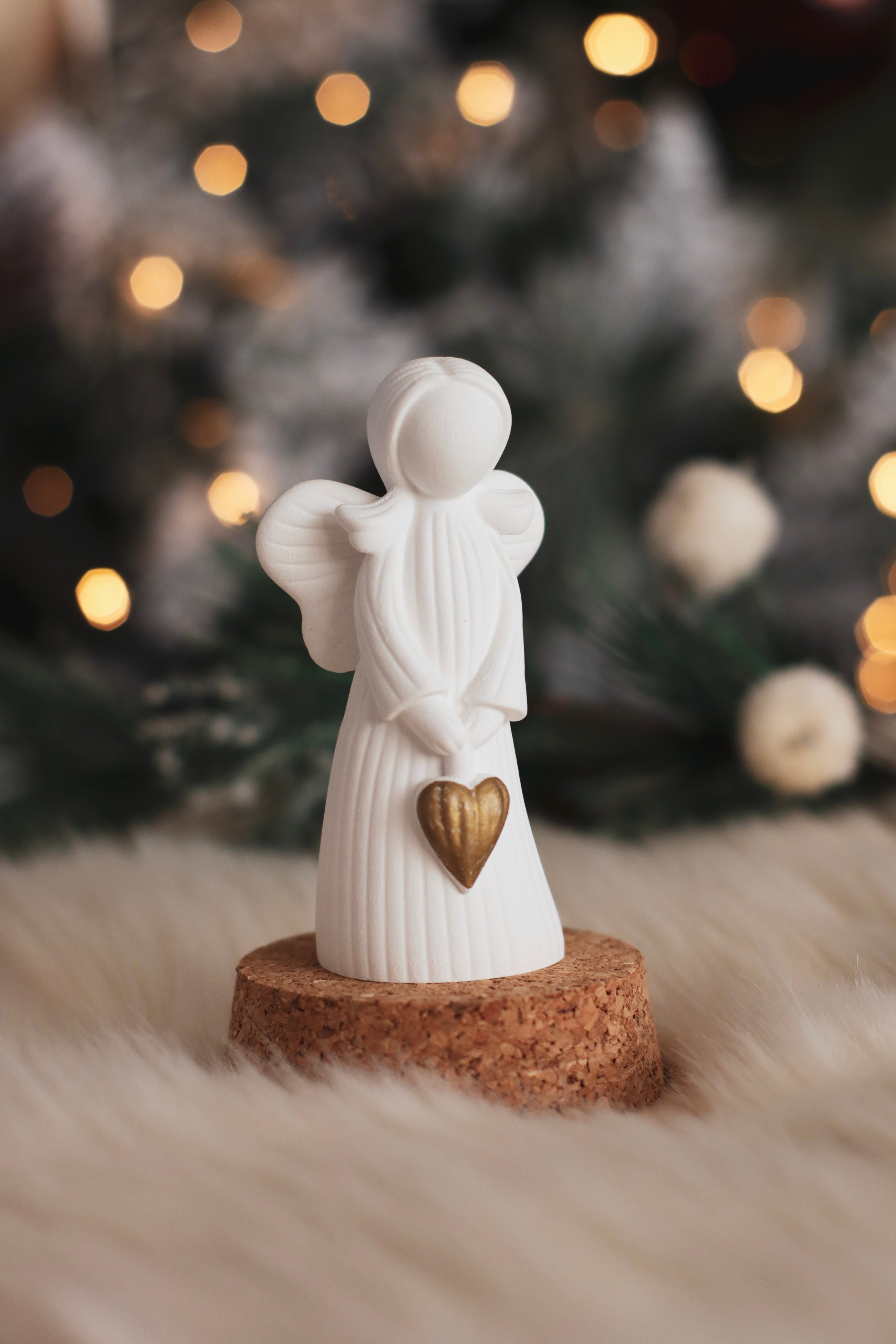 Anjo Coração em Campânula