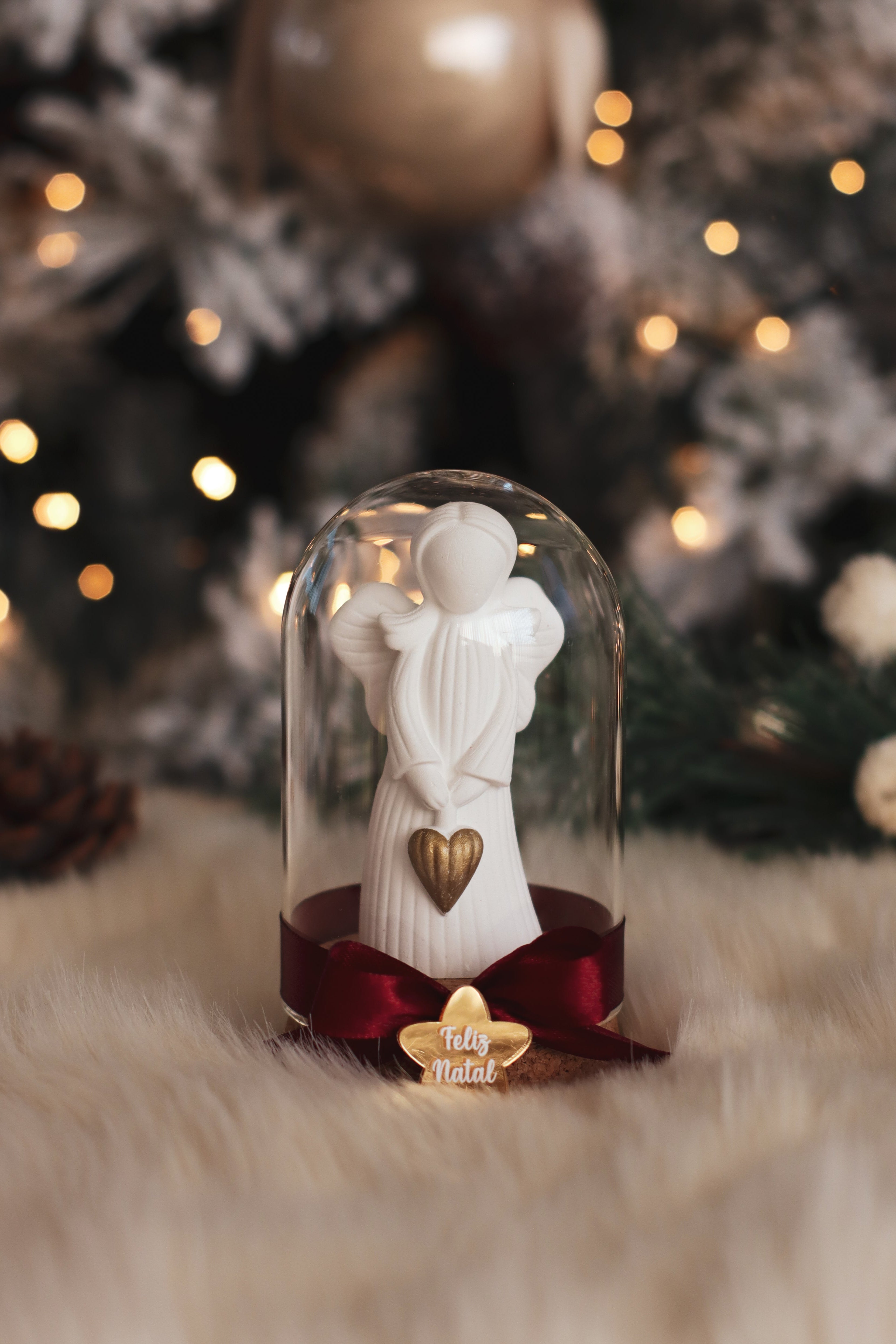 Anjo Coração em Campânula