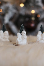 Mini Presépio no Tronco com Pinheirinho