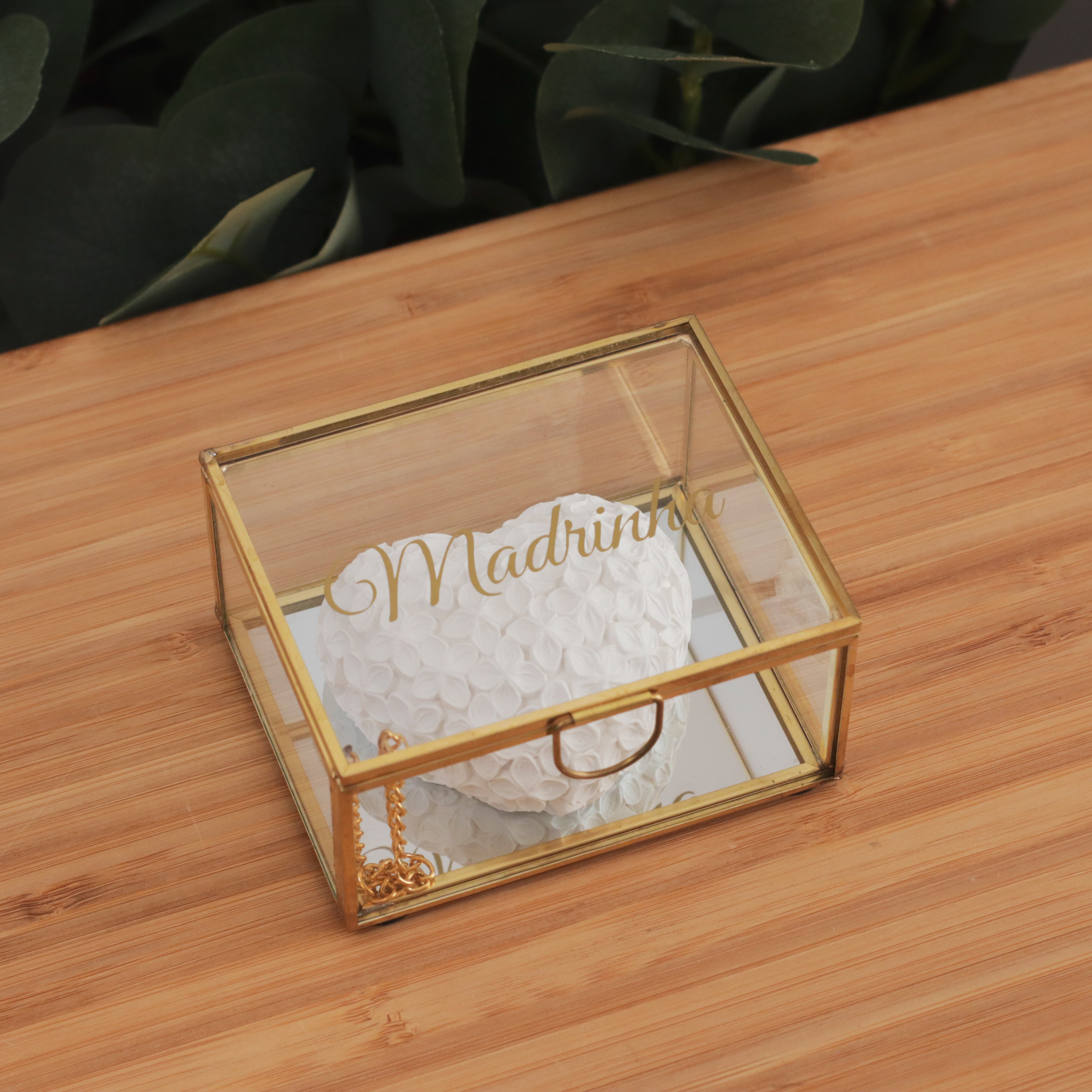 Caixa coração Madrinha