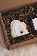 Caixa com Sagrada Família e Mini Vela