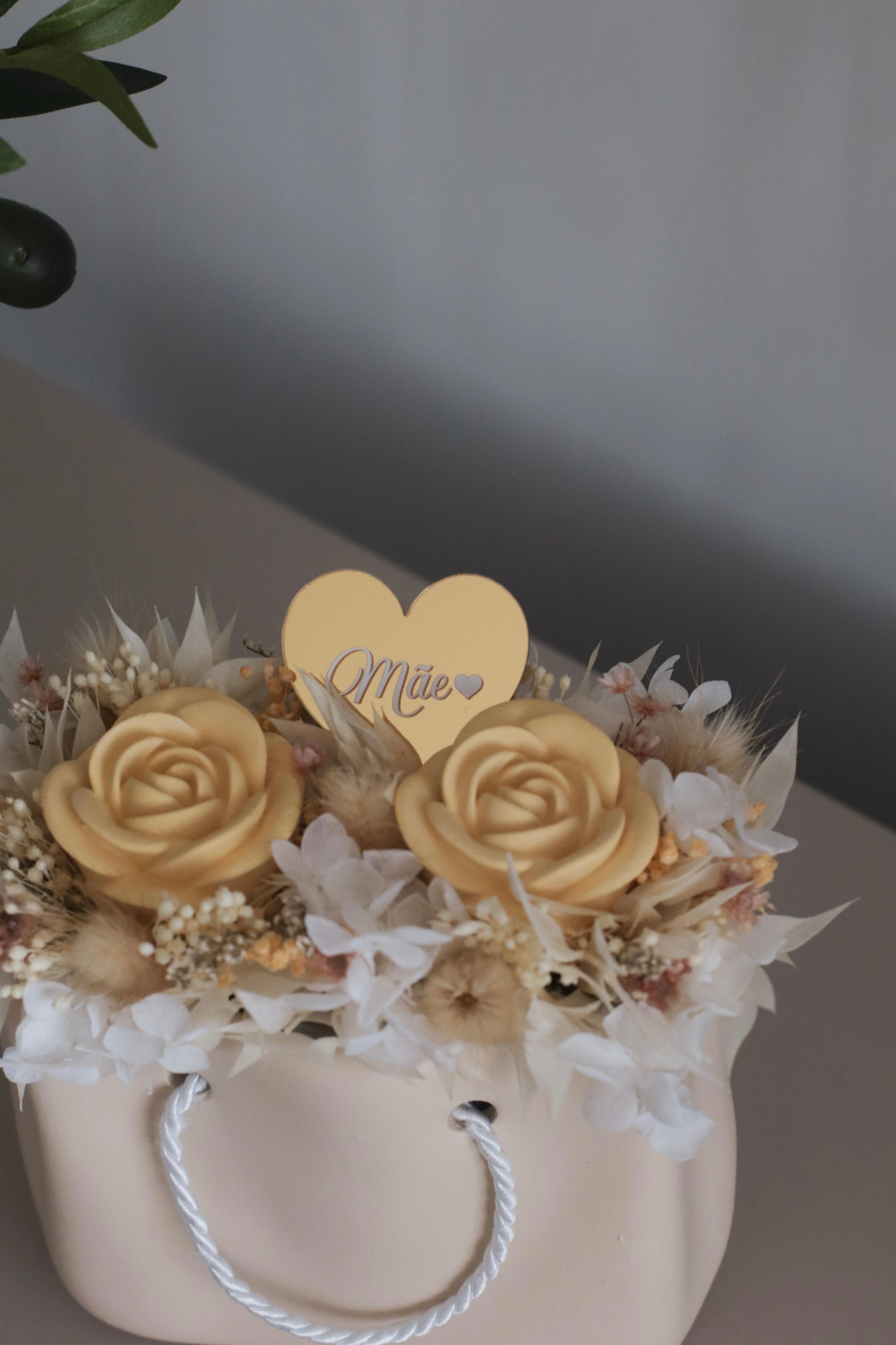 Coração dourado "Mãe"