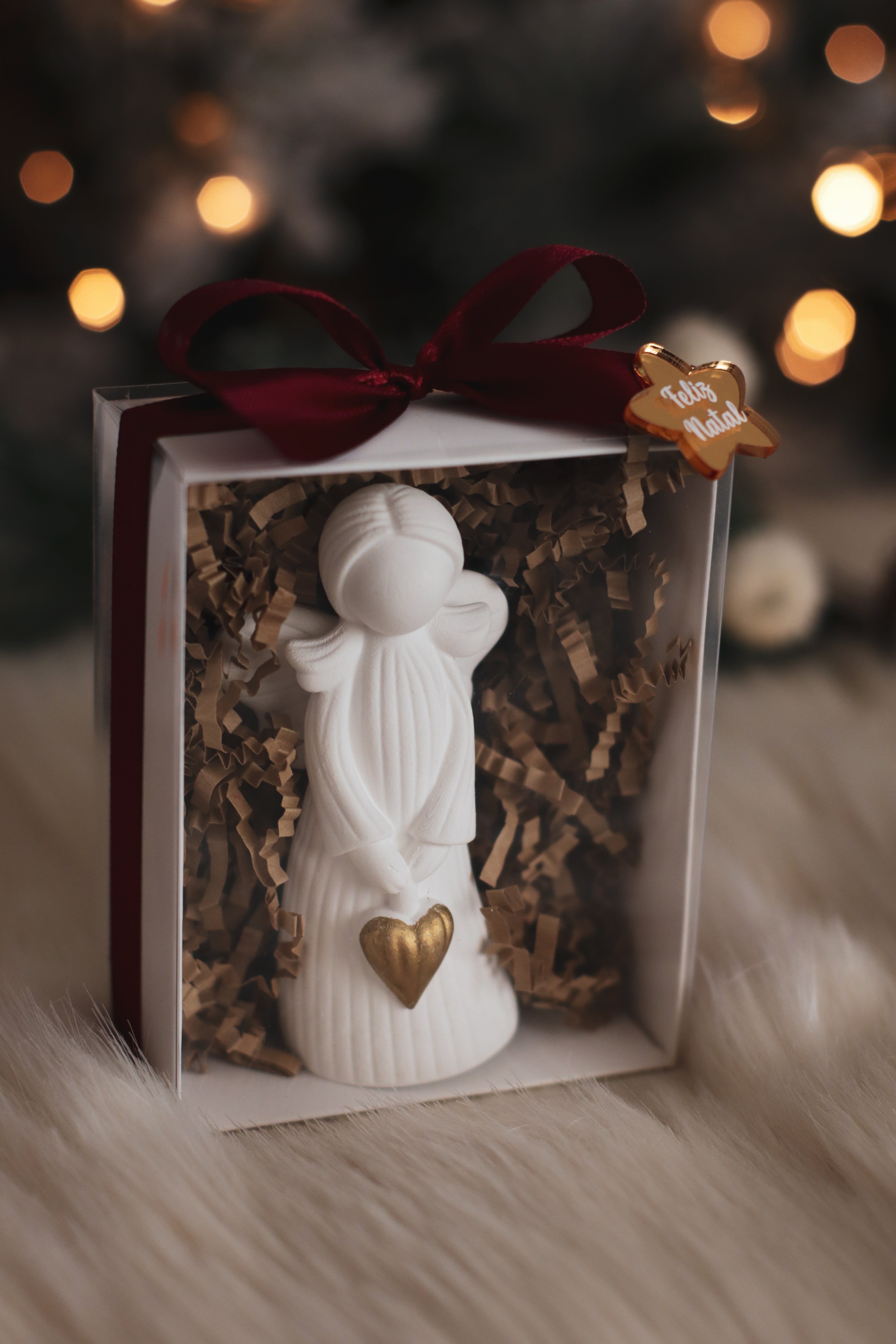 Anjo Coração em Caixa