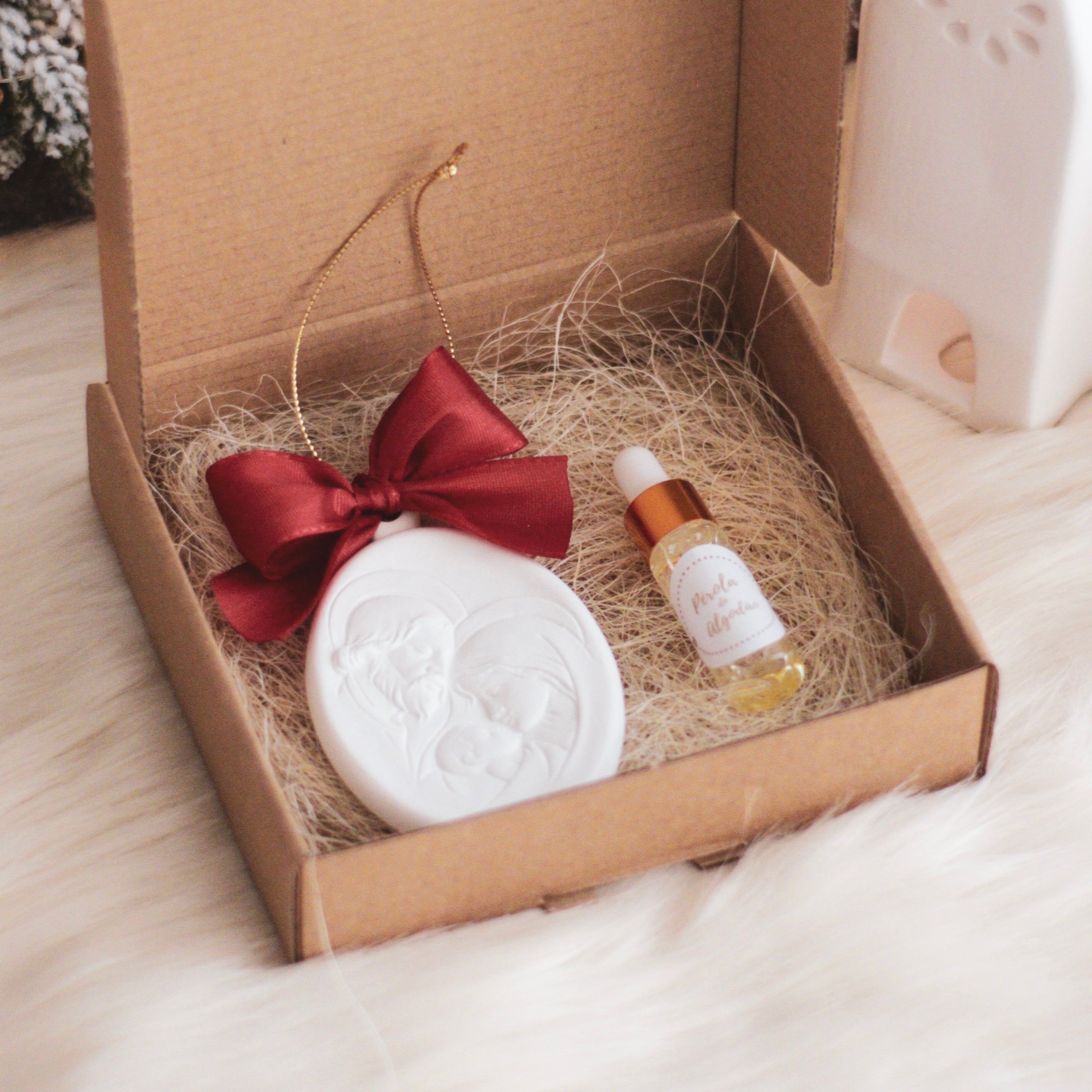 Caixa Feliz Natal com Sagrada Família e Recarga