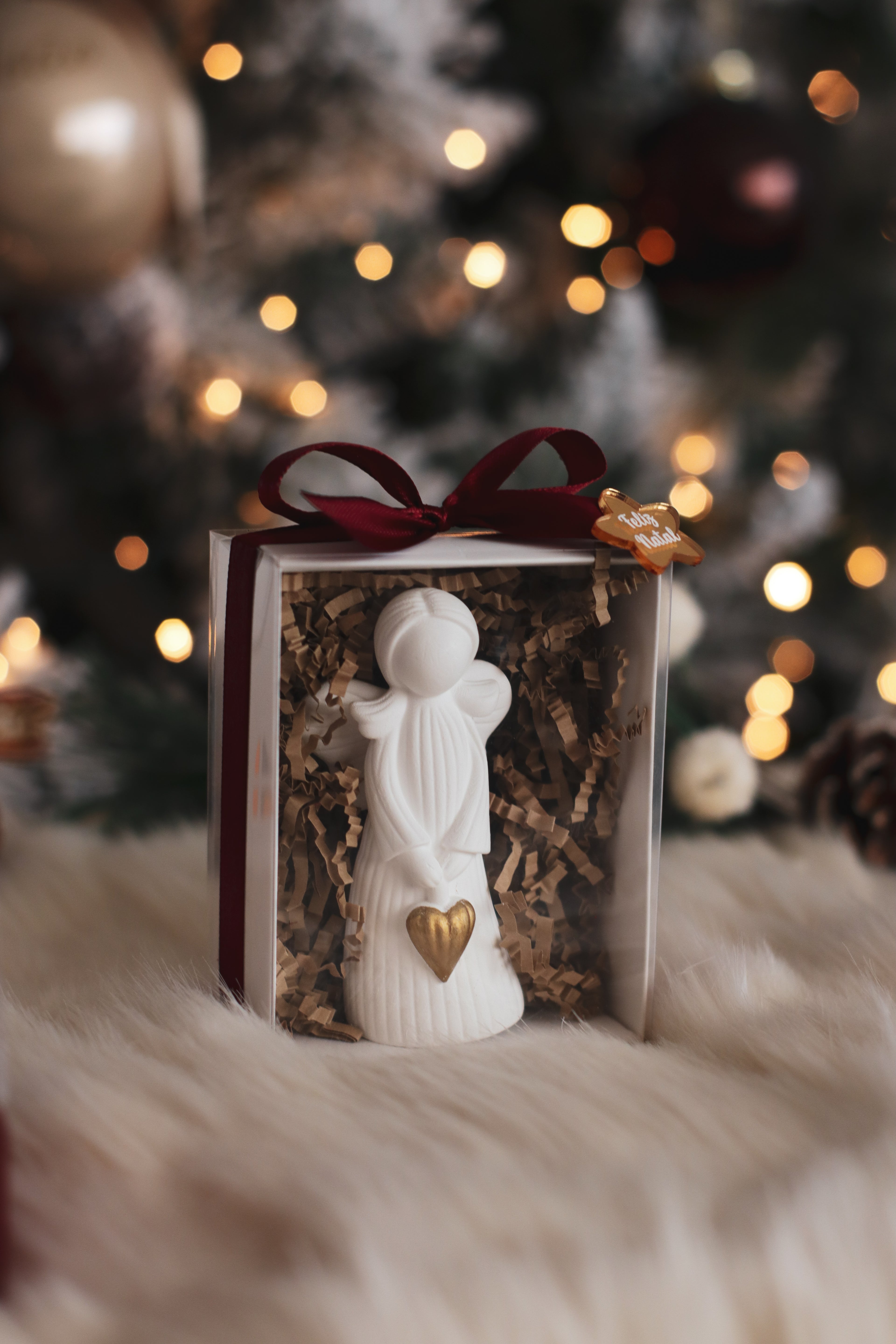 Anjo Coração em Caixa