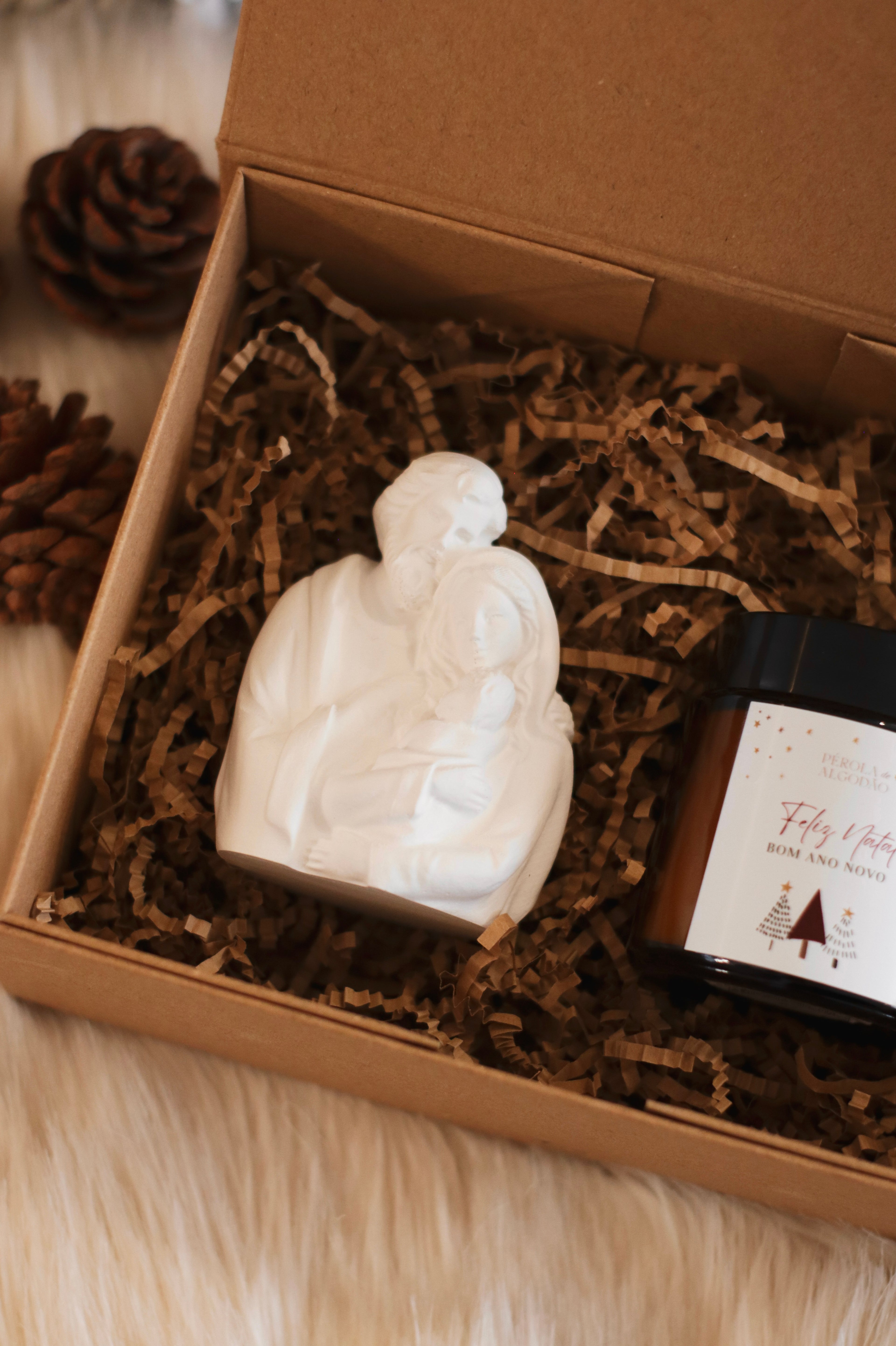 Caixa com Presépio Encanto e Mini Vela